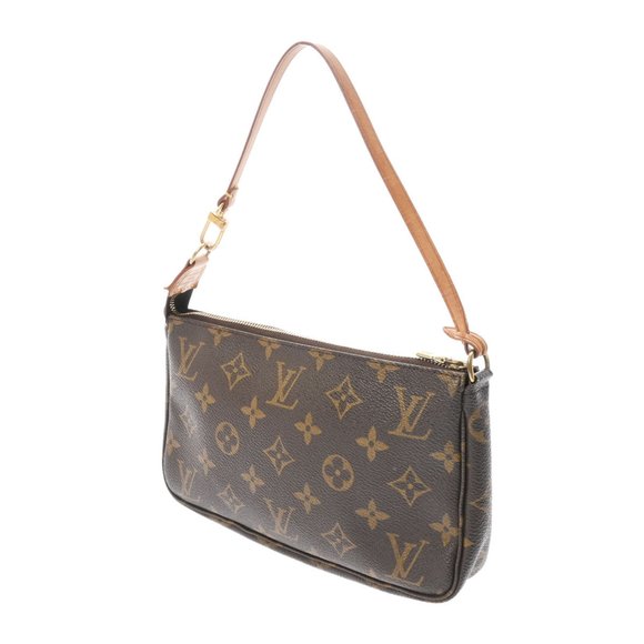 LOUIS VUITTON Monogram Pochette Accessoire Brown M51980 Women's Canvas - Picture 2 of 10